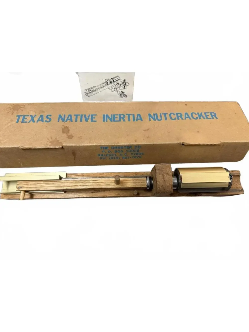 Vintage TEXAS NATIVE INERTIA NUTCRACKER MODEL #7141 w/ ORIGINAL BOX
